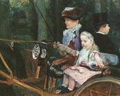 驾车的女人和女孩 - 玛丽·史帝文森·卡萨特